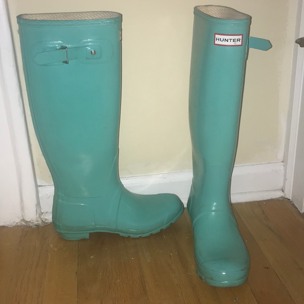 COPY - Tiffany Blue Hunter Rain boots